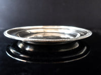 Vintage Hotel Silver Soldered Serving Tray Palmer House Chicago 1953 14" Trays