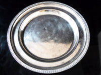 Vintage Hotel Silver Soldered Serving Tray Palmer House Chicago 1953 14" Trays
