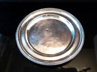 Vintage Hotel Silver Soldered Serving Tray Palmer House Chicago 1953 14" Trays