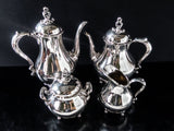 Vintage Silver Plate Tea Set Coffee Service 4 Piece Set Reed Barton Provincial Tea and Coffee Sets
