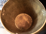 Antique Brass Bucket Jardiniere Planter Large Ice Bucket Wash Bucket Barware