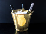 Antique Brass Bucket Jardiniere Planter Large Ice Bucket Wash Bucket Barware