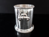 Rare Antique Silver Plate Ice Bucket Champagne Chiller Atkin Bros Late 1800's Barware