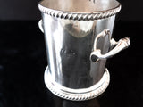 Rare Antique Silver Plate Ice Bucket Champagne Chiller Atkin Bros Late 1800's Barware