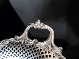 Antique XL Silver Plate Serving Tray Lattice And Grapes Barbour Silver Co Circa 1890s Trays