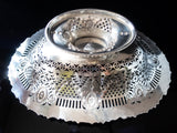 Antique Silver Plate Decorative Bowl Barker Ellis Open Work Filigree Silver And Silverplate