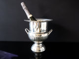 Vintage Silver Plate Trophy Style Champagne Chiller Ice Bucket IOB Barware