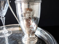Vintage Silver Plate And Copper Cocktail Shaker Martini Shaker Decanter Barware