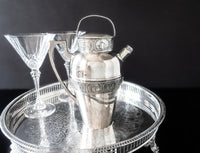 Vintage Silver Plate Cocktail Shaker Dutchardt Apollo 1920's Barware