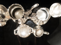 Vintage Silver Plate Tea Set Coffee Service 4 Piece Set Reed Barton Provincial Tea and Coffee Sets