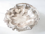 Antique Old Sheffield Plate Basket With Applied Leaf And Vine Detailing Trays
