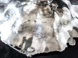 Antique Old Sheffield Plate Basket With Applied Leaf And Vine Detailing Trays