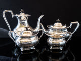 Vintage Silver Plate Coffee Tea Set Art Deco Israel Freeman Sheffield England