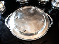 Vintage Silver Plate Coffee Tea Set Art Deco Israel Freeman Sheffield England