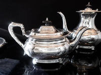 Vintage Silver Plate Coffee Tea Set Art Deco Israel Freeman Sheffield England