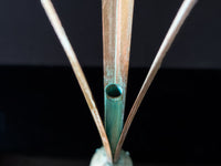 Vintage Carnevale Verdigris Brass Onion Bulb Bud Vase Tulip Bulb