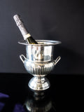 Vintage Silver Plate Trophy Style Champagne Chiller Ice Bucket IOB Barware