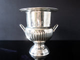 Vintage Silver Plate Trophy Style Champagne Chiller Ice Bucket IOB Barware