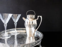 Vintage Silver Plate Cocktail Shaker Dutchardt Apollo 1920's Barware
