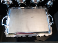 Vintage Silver Plate Tea Set Coffee Service Tray American Rose Webster Wilcox IS