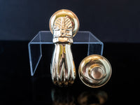 Solid Brass Hand Door Knocker Hand And Ball Victorian