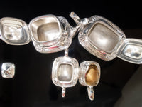 Vintage Silver Plate Tea Set Coffee Service Daffodil Rogers Bros IS
