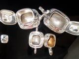 Vintage Silver Plate Tea Set Coffee Service Daffodil Rogers Bros IS