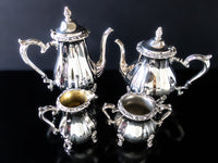 Vintage Silverplate Tea Set Service Countess By Webster Wilcox