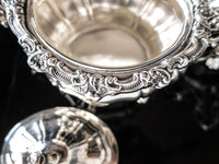 Vintage Silver Plate Tea Set Coffee Service Set Rosewood By Gorham Ornate