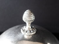 Large Antique Silver Plate Meat Dome Food Cloche Hotel Silver