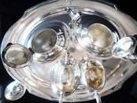 Vintage Silver Plate Tea Set Coffee Service With Tray Mission Carmel By Wallace