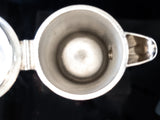 Vintage Large Hilton Hotel Silver Soldered Teapot 1961 Large 54 oz