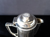 Vintage Large Hilton Hotel Silver Soldered Teapot 1961 Large 54 oz