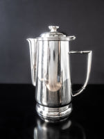 Vintage Large Hilton Hotel Silver Soldered Teapot 1961 Large 54 oz