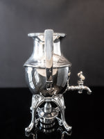 Antique Silver Plate Samovar Coffee Urn With Burner Barbour Silver Co Quadruple Plate