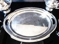 Vintage Silver Plate Tea Set Coffee Service With Tray Mission Carmel By Wallace