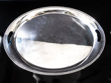 Vintage Silver Plate Oval Serving Tray Art Deco