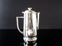 Vintage Large Hilton Hotel Silver Soldered Teapot 1961 Large 54 oz