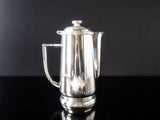 Vintage Large Hilton Hotel Silver Soldered Teapot 1961 Large 54 oz