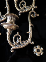 Set Of 10 Bronze Candle Holder Arms Wall Sconces Arms Ornate