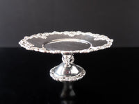 Baroque By Wallace Silver Plate Cake Plate Pedestal Stand