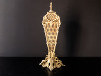 Antique Bronze Fireplace Screen Peacock Fan Louis XV Style