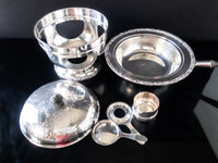 Large Silver Plate Covered Chafing Dish Warming Serving Dish Beverly Manor