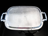 Vintage Silver Plate Serving Tray Rectangular Tray Henley
