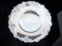 Baroque By Wallace Silver Plate Cake Plate Pedestal Stand
