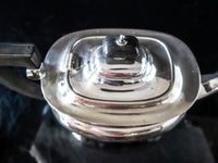 Antique Silver Plate Edwardian Art Deco Tea Set Hard Soldered Set