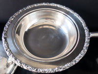 Large Silver Plate Covered Chafing Dish Warming Serving Dish Beverly Manor