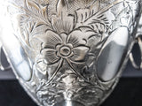 Vintage XL Silver Plate Coffee Urn Samovar With Lion Faces Hot Water Dispenser