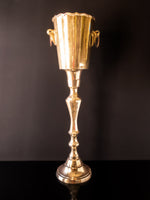 Vintage Brass Standing Champagne Bucket Stand Ice Bucket Stand Chiller