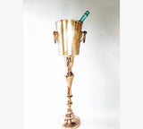 Vintage Brass Standing Champagne Bucket Stand Ice Bucket Stand Chiller